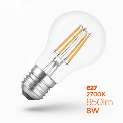 Лампа FIL LS A60 E27 8W 2700K CL 850Lm LIGHT SET 