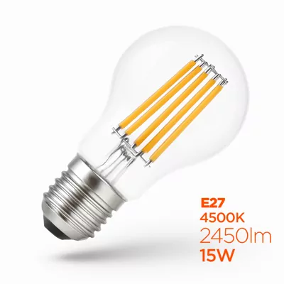 Лампа FIL LS A60 15W 4500K CL 2450Lm LIGHT SET