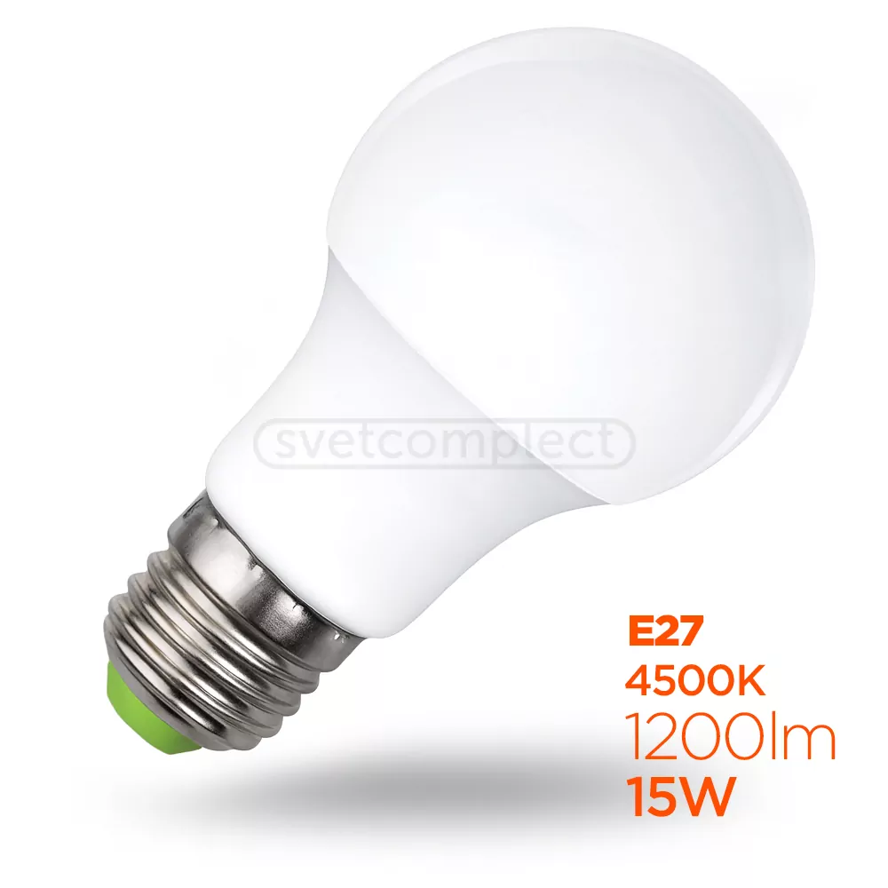 Лампа LED LS A60 E27 15W 4500K CL 1200Lm LIGHT SET Лампа LED LS A60 E27 15W 4500K CL 1200Lm LIGHT SET