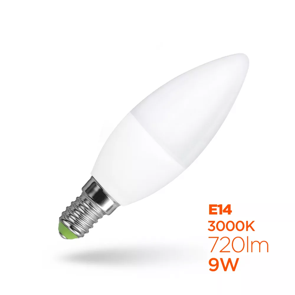 Лампа LED LS С37 E14 9W 3000K CL 720Lm LIGHT SET