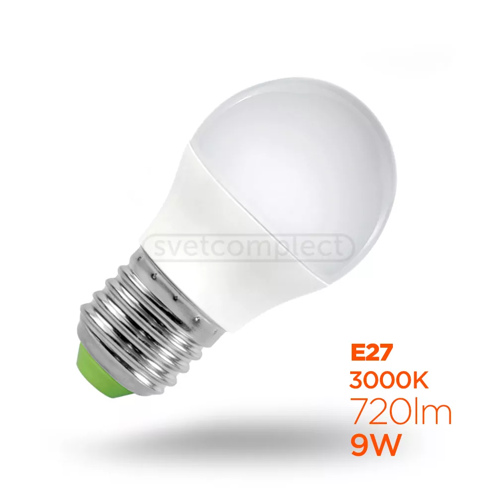 Лампа LED LS G45 E27 9W 3000K CL 720Lm LIGHT SET Лампа LED LS G45 E27 9W 3000K CL 720Lm LIGHT SET