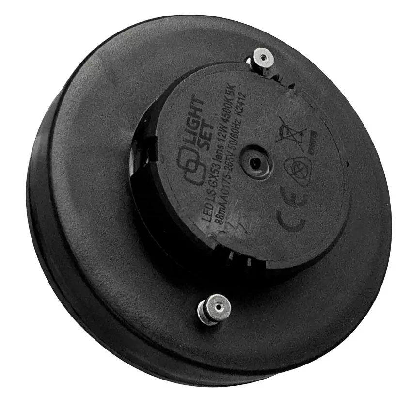 Лампа LED LIGHT SET GX53 lens 60° 12W 4500K чорний Лампа LED LIGHT SET GX53 lens 60° 12W 4500K чорний