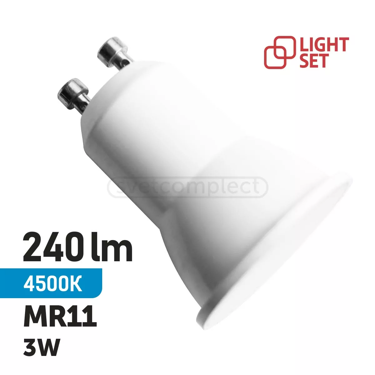 Лампа LED LS MR11-GU10 3W 4500K WH Біла