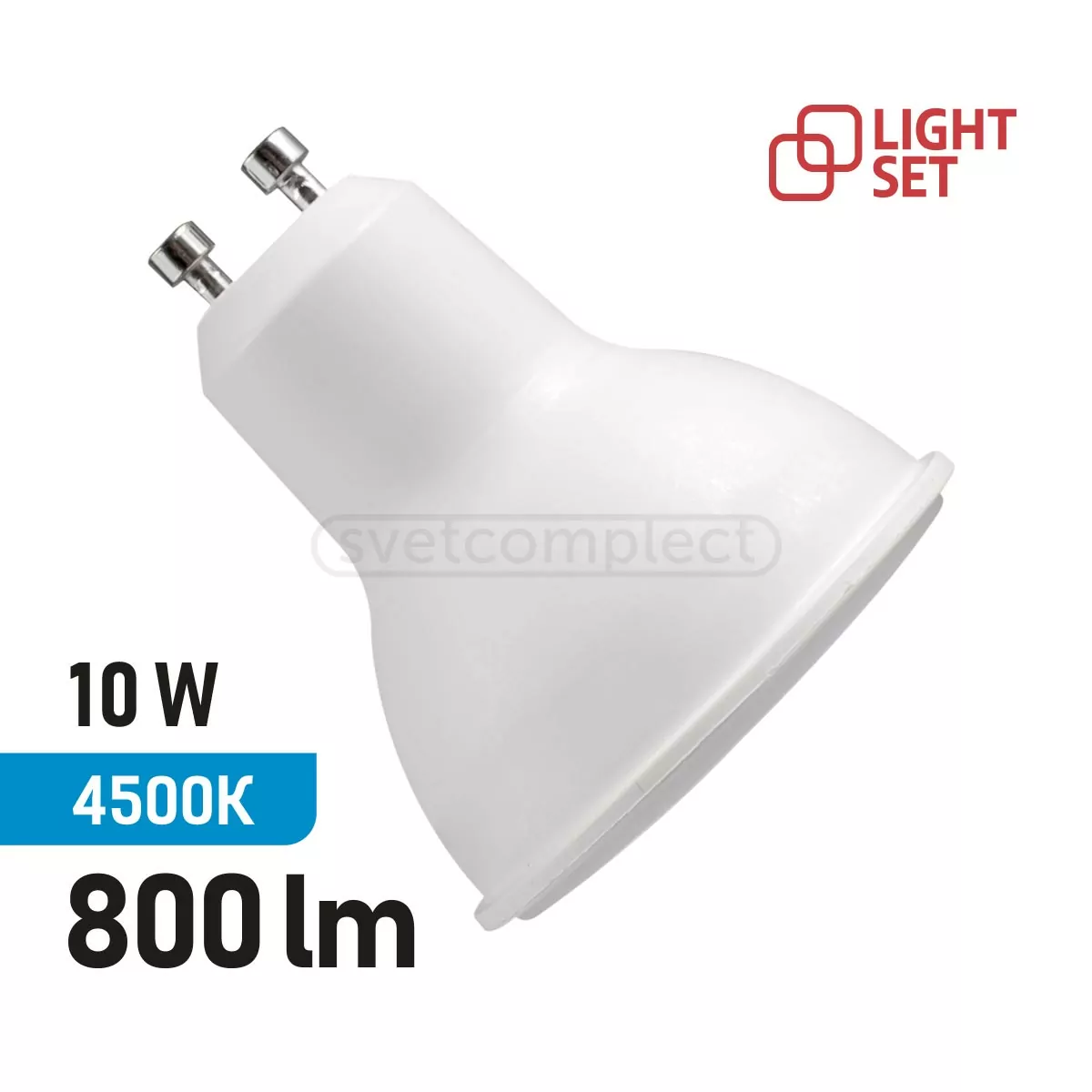 Лампа LED LS GU10 10W 4500K WH Біла Лампа LED LS GU10 10W 4500K WH Біла