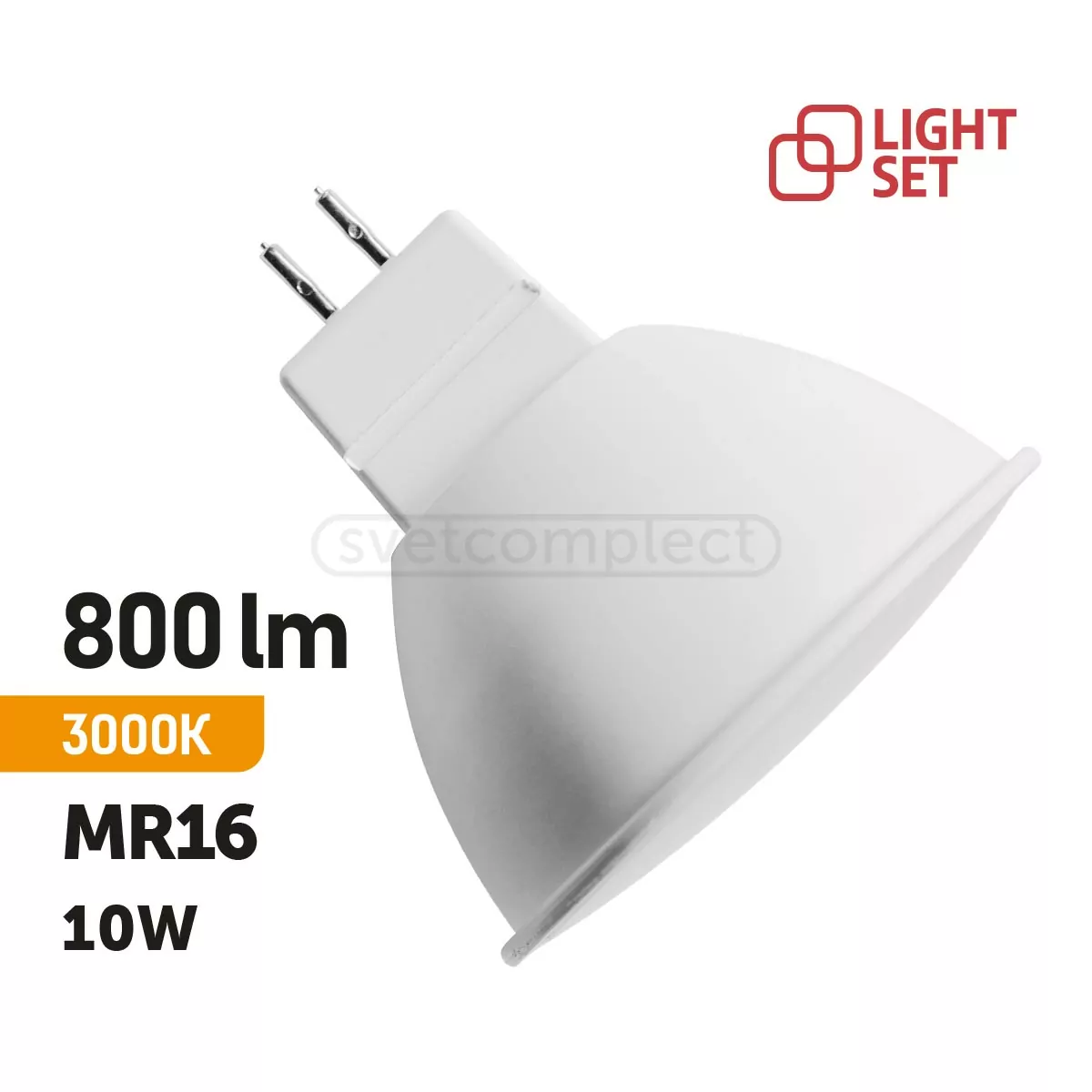 Лампа LED LS MR16 10W 3000K WH Біла Лампа LED LS MR16 10W 3000K WH Біла