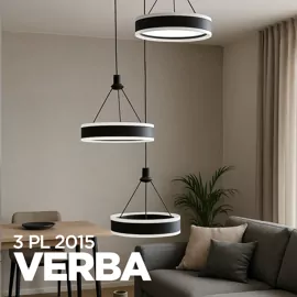 Підвіс світлодіодний VERBA LED 3 PL 2015 60W чорний LIGHT SET 