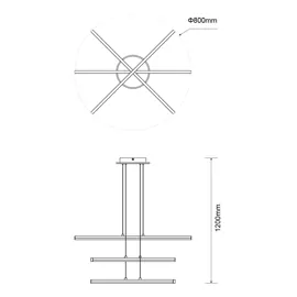 Світильник світлодіодний LED LILEYA LS 8012 55W RC білий LIGHT SET 