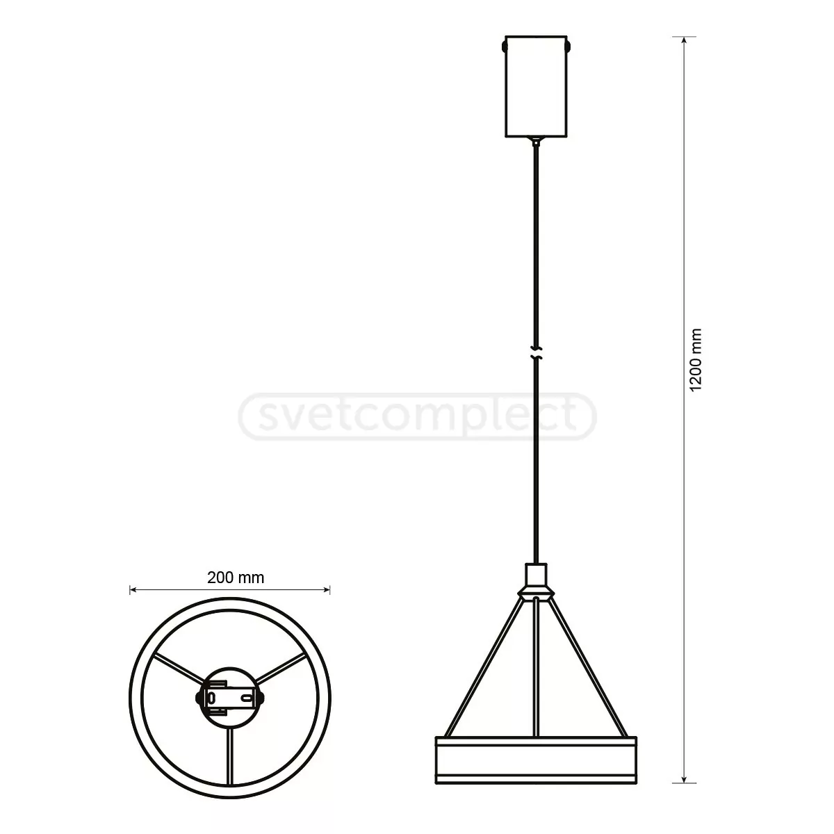 Світильник світлодіодний VERBA LED PL 2012 20W 4000K білий LIGHT SET 