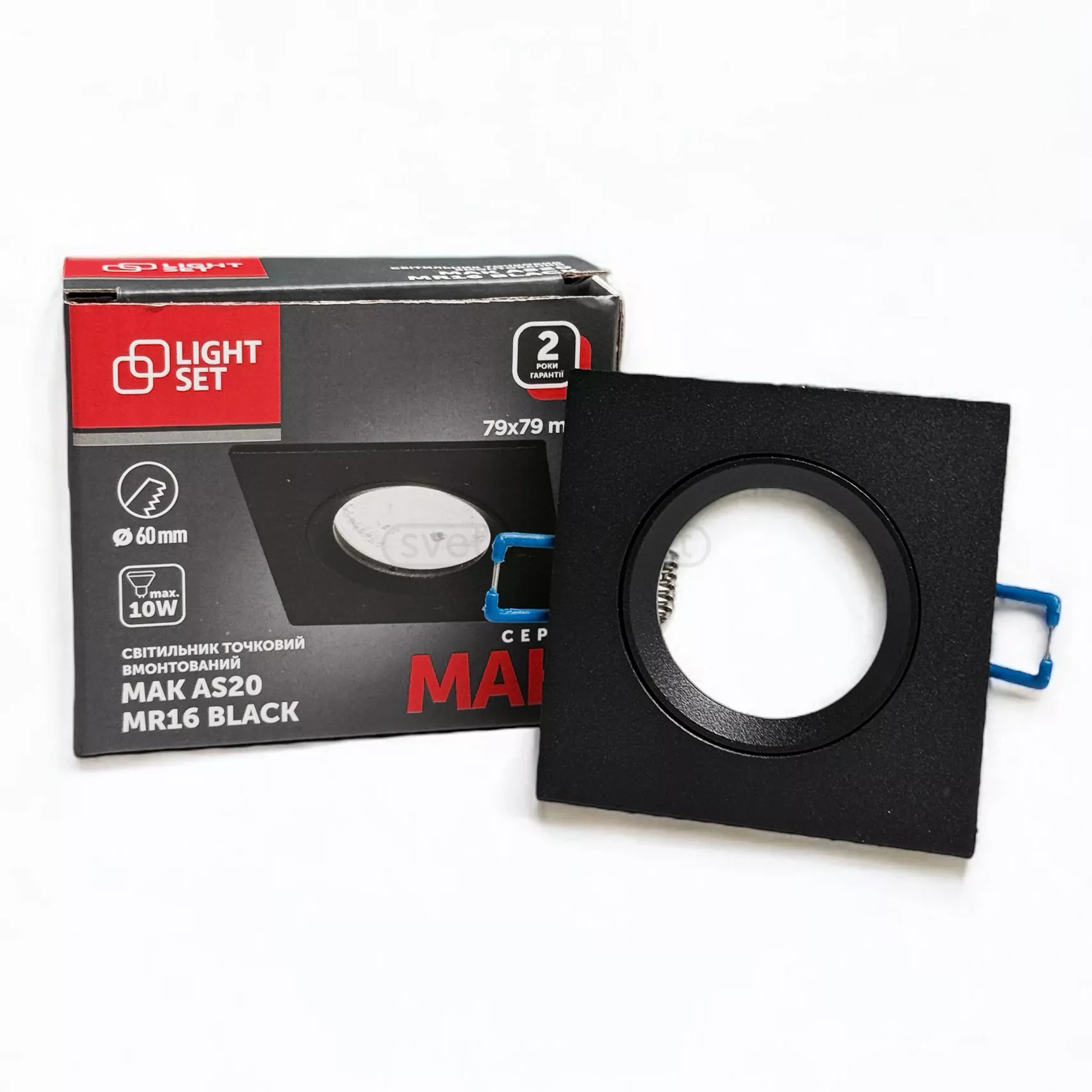Світильник точковий MAK AS20 1 чорний LIGHT SET