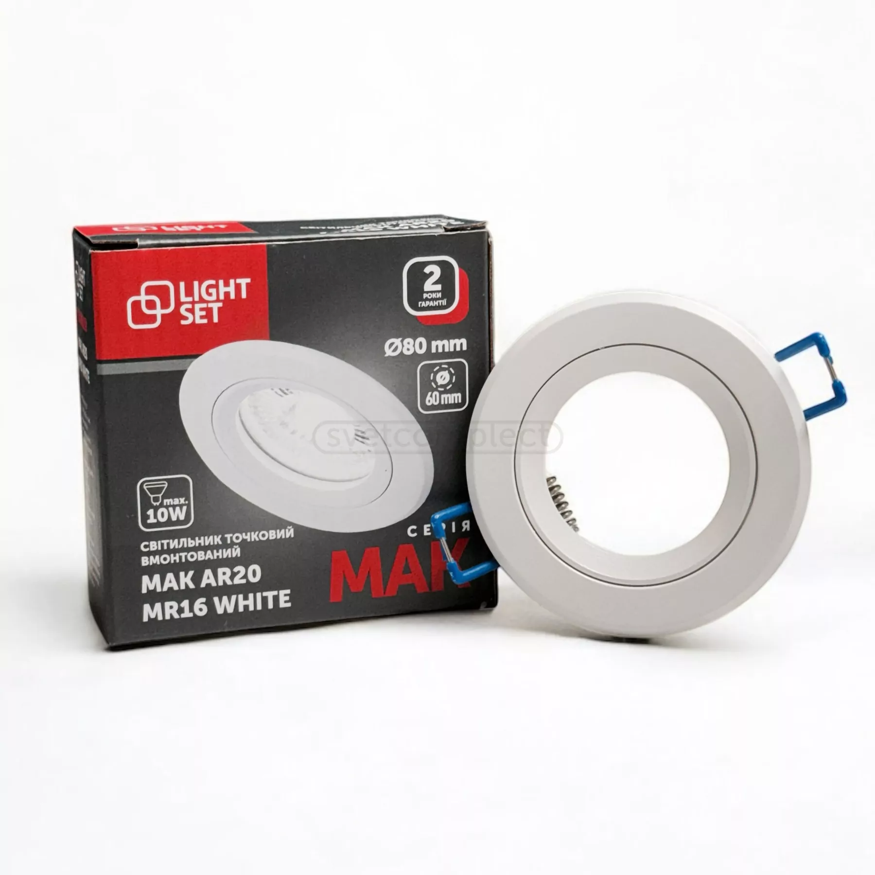 Світильник точковий MAK AR20 1*MR16 білий LIGHT SET
