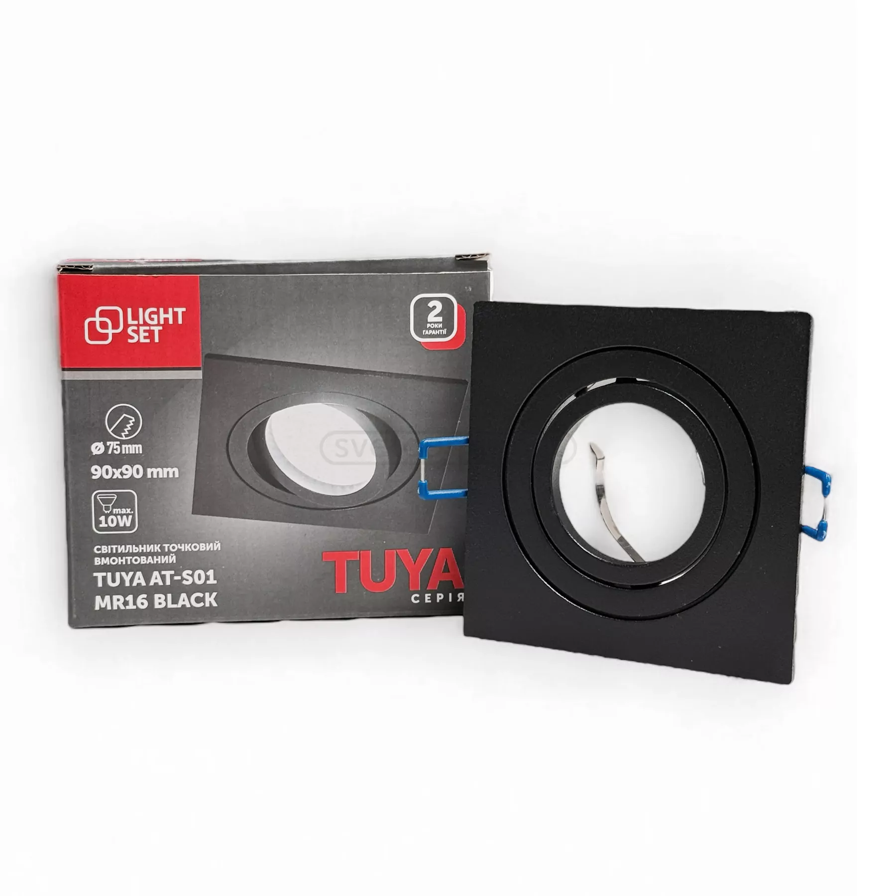 Світильник точковий TUYA AT-S01 1*MR16 чорний LIGHT SET Світильник точковий TUYA AT-S01 1*MR16 чорний LIGHT SET