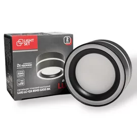 Світильник точковий LUG LC-GX 8545 1*GX53 чорний LIGHT SET