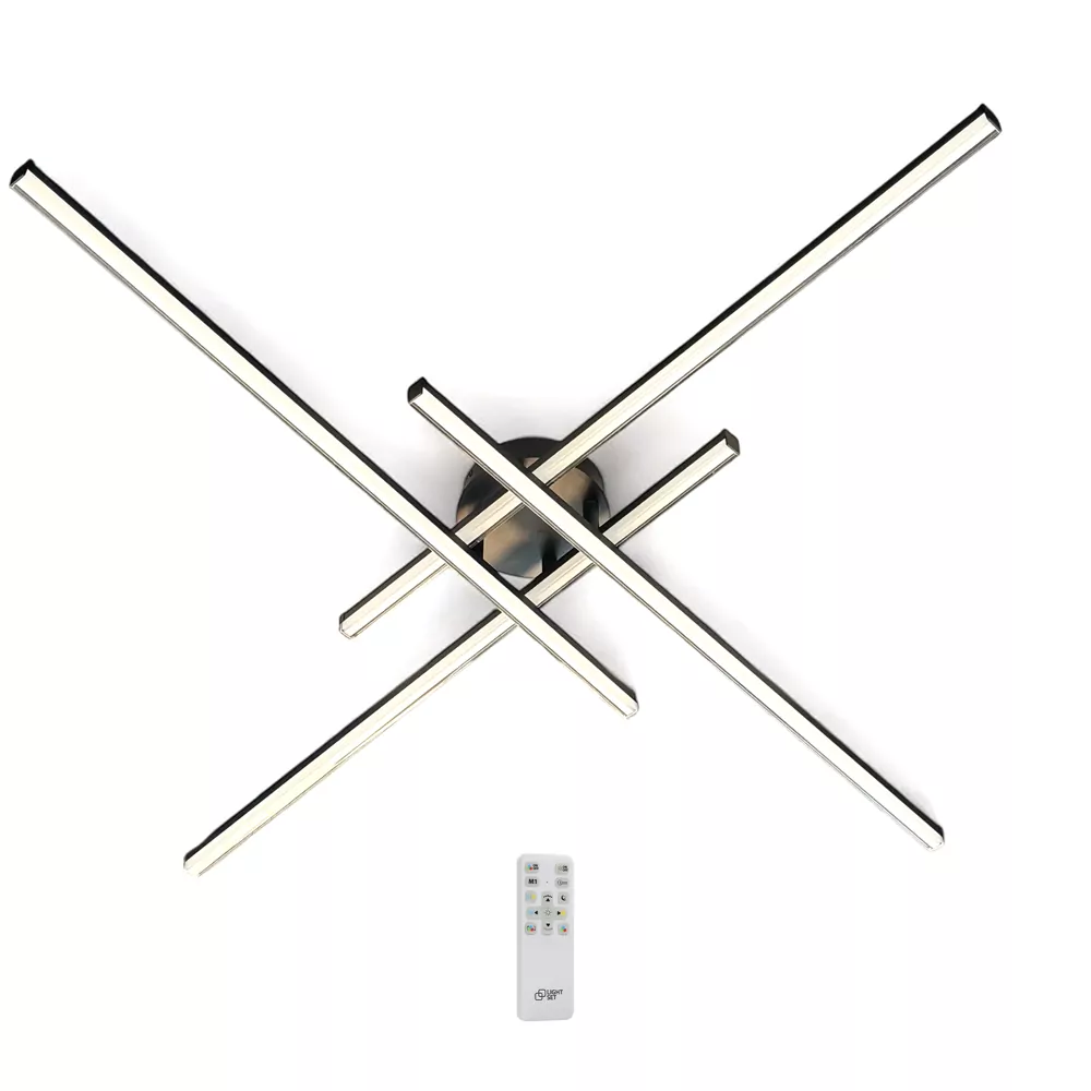  Світильник світлодіодний LED LILEYA LS89 60W RC чорний LIGHT SET