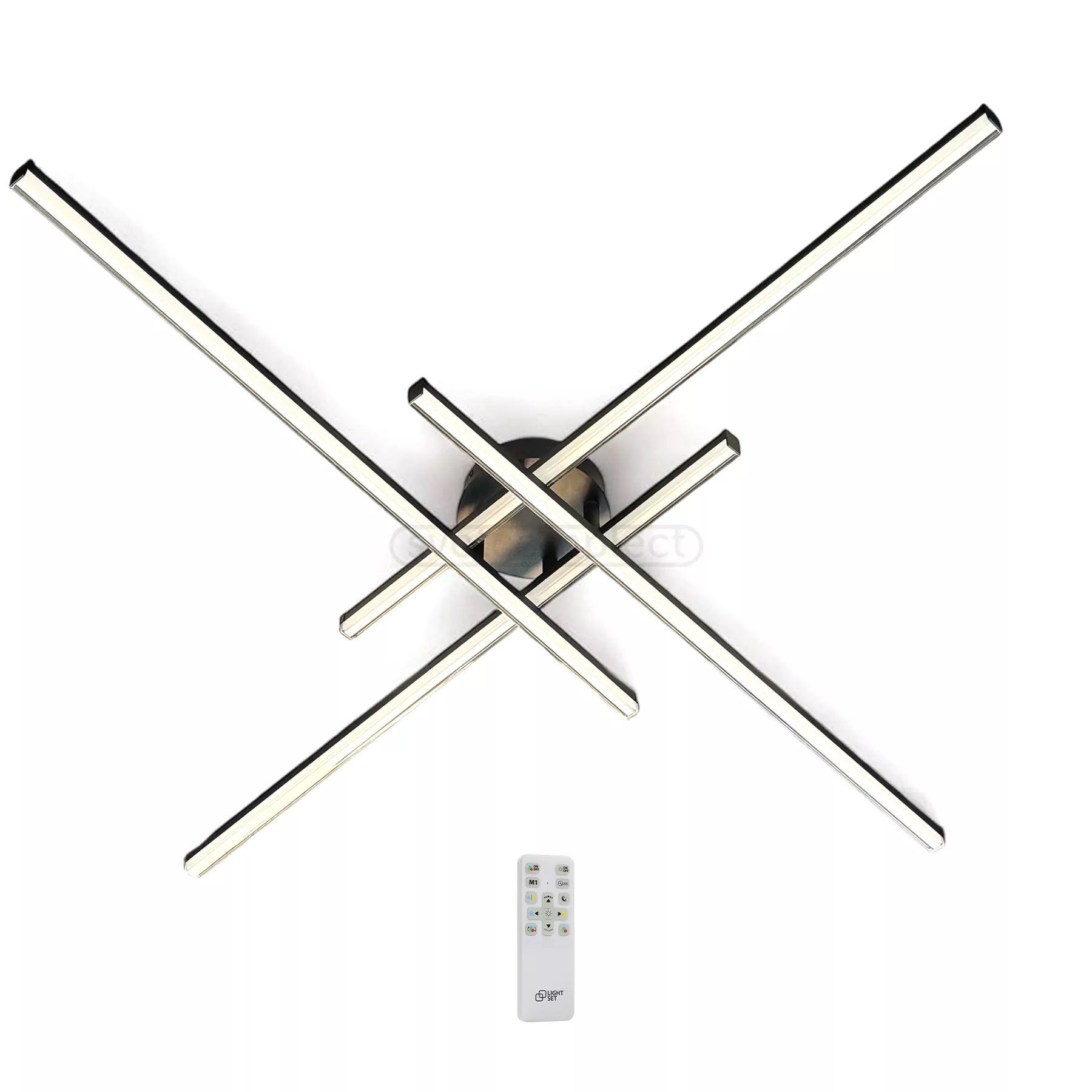 Світильник світлодіодний LED LILEYA LS89 60W RC чорний LIGHT SET  Світильник світлодіодний LED LILEYA LS89 60W RC чорний LIGHT SET