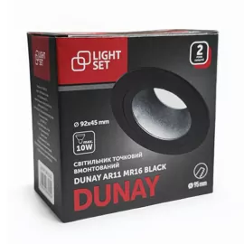 Світильник точковий DUNAY AR11 1хMR16 чорний LIGHT SET