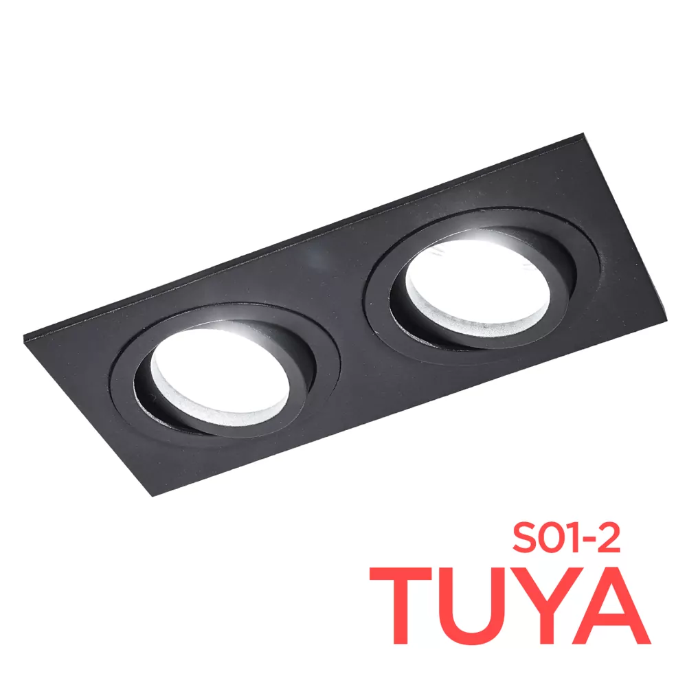 Світильник точковий TUYA AT-S01-2хMR16 чорний LIGHT SET