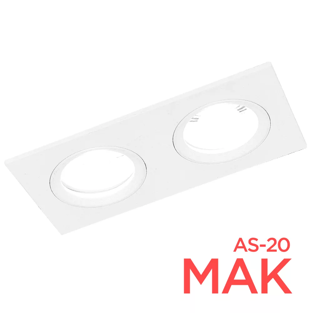 Світильник точковий MAK AS20-2хMR16 білий LIGHT SET  