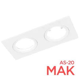 Світильник точковий MAK AS20-2хMR16 білий LIGHT SET  
