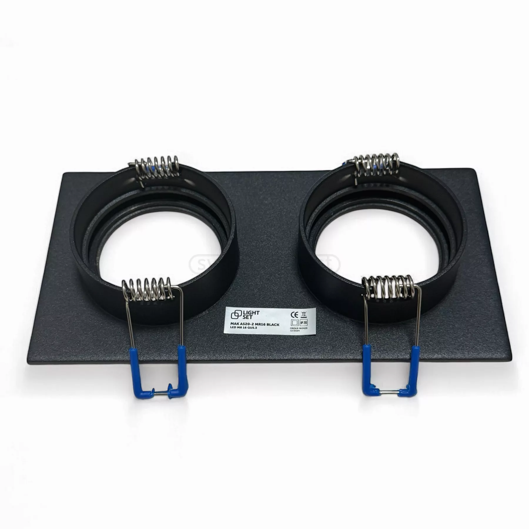 Світильник точковий MAK AS20-2хMR16 чорний LIGHT SET  