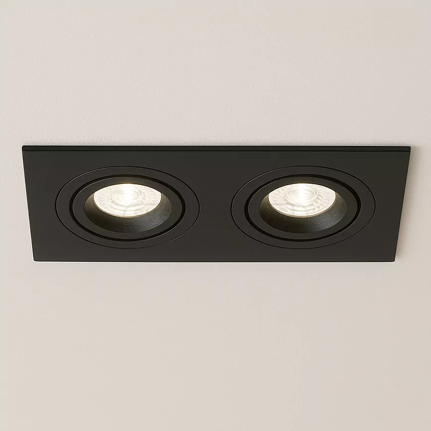 Світильник точковий MAK AS20-2хMR16 чорний LIGHT SET  