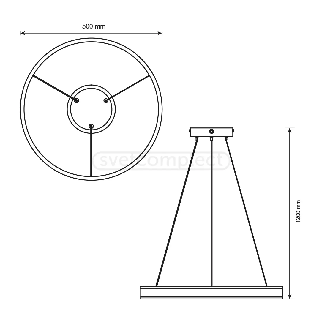 Світильник світлодіодний VERBA LED PL 5012 70W 4000K білий LIGHT SET 