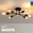 Люстра стельова NADIYA 6хE27 чорний LIGHT SET