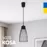 Підвіс сітка KOSA 1хGU10  чорний LIGHT SET