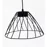 Підвіс сітка KOSA 1хGX53  чорний LIGHT SET