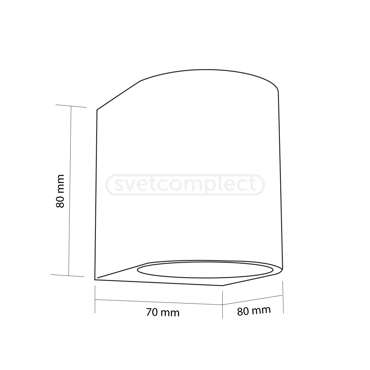 Світильник вуличний KRAY 101 1xGU10 сірий LIGHT SET