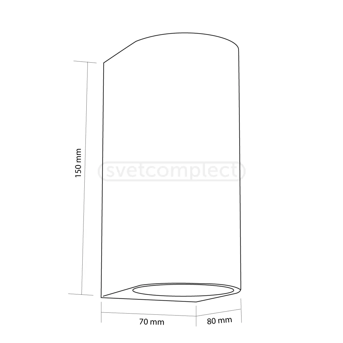 Світильник вуличний KRAY 102 2xGU10 сірий LIGHT SET