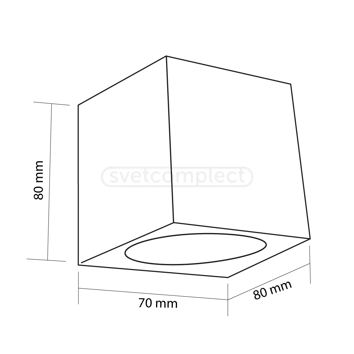 Світильник вуличний Vesna 201 1xGU10 сірий LIGHT SET