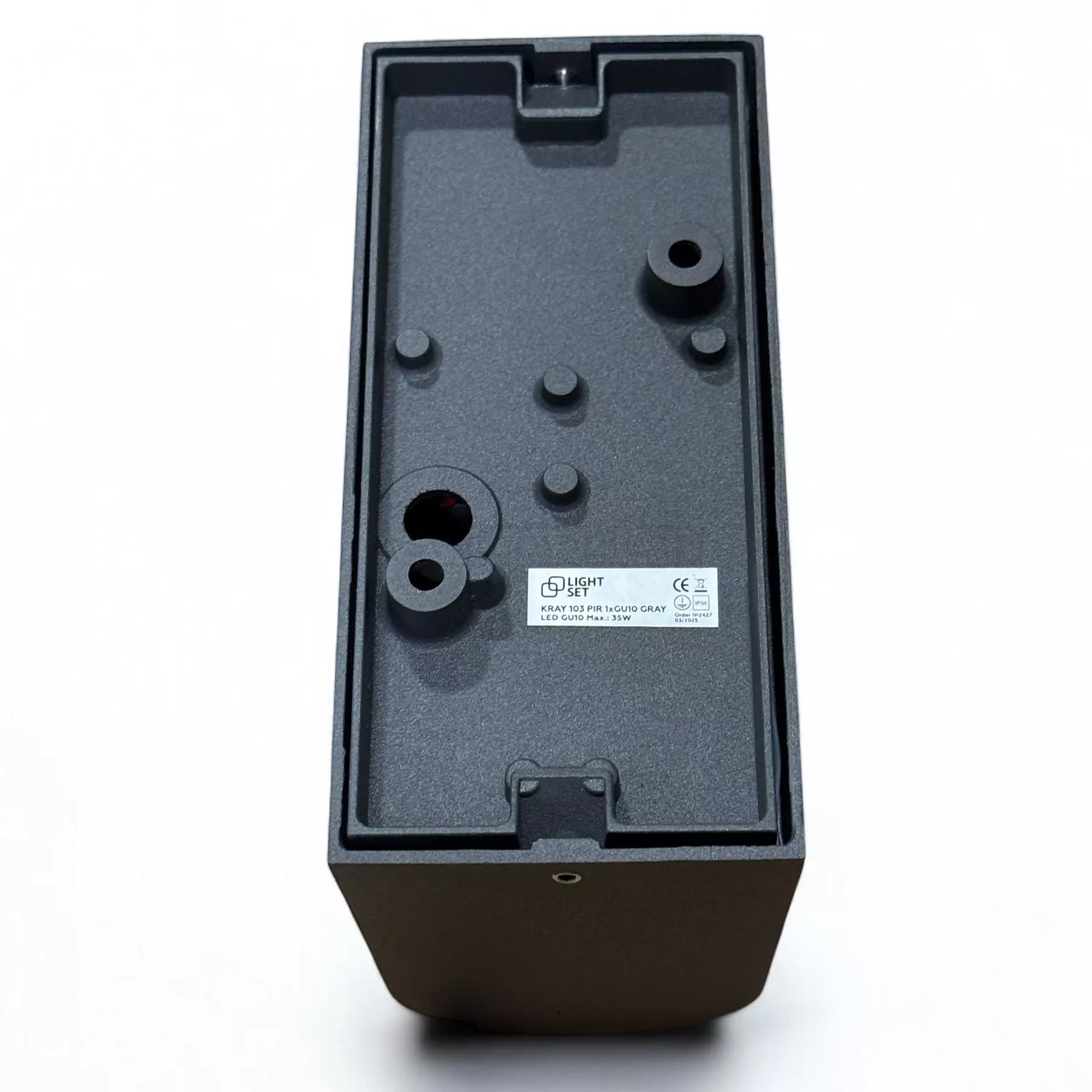 Світильник вуличний KRAY 103 PIR 1xGU10 сірий LIGHT SET