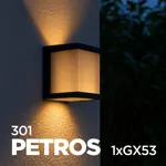 Світильник вуличний PETROS 301 1xGX53 сірий LIGHT SET
