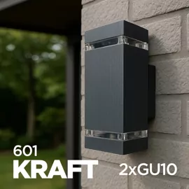 Світильник вуличний KRAFT 601 2 x GU10 сірий LIGHT SET