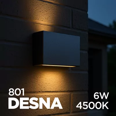 Світильник вуличний DESNA 801 LED 6W 4500K сірий LIGHT SET