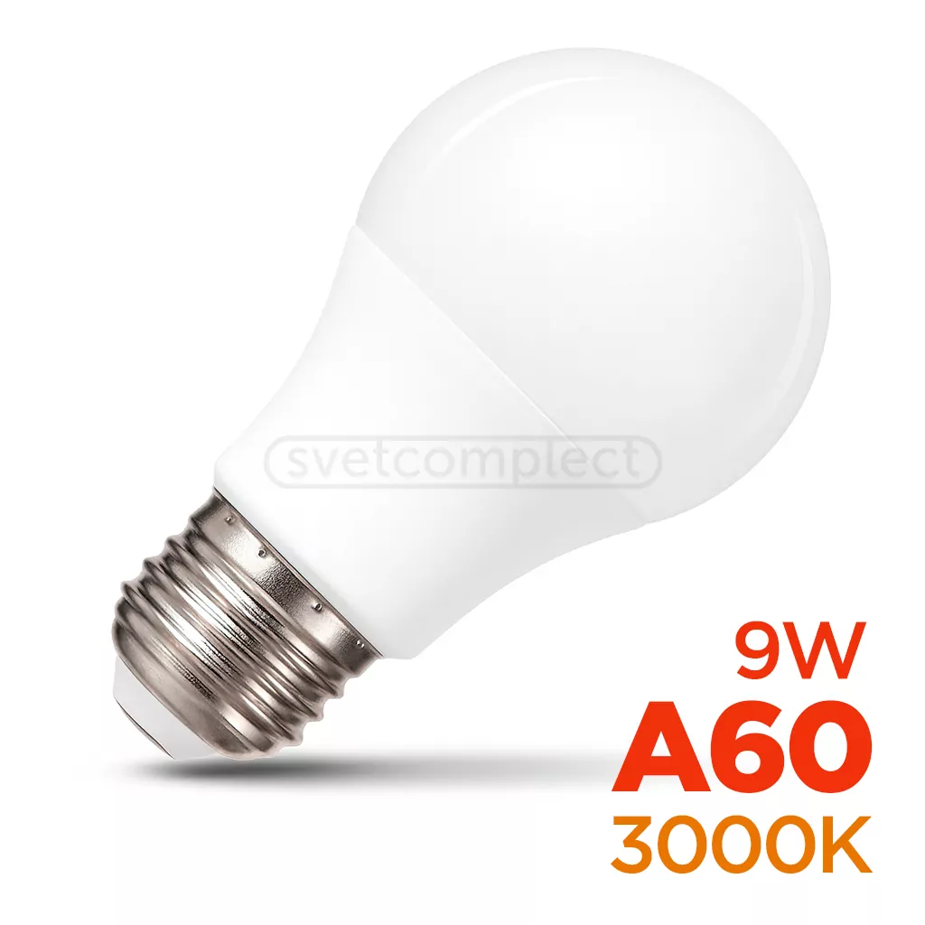 Лампа LED LIGHT SET LS A60 E27 9W 3000K  Лампа LED LIGHT SET LS A60 E27 9W 3000K