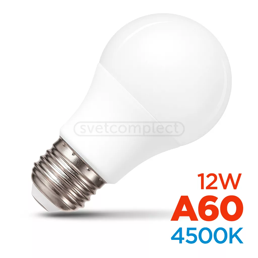 Лампа LED LIGHT SET LS A60 E27 12W 4500K  Лампа LED LIGHT SET LS A60 E27 12W 4500K