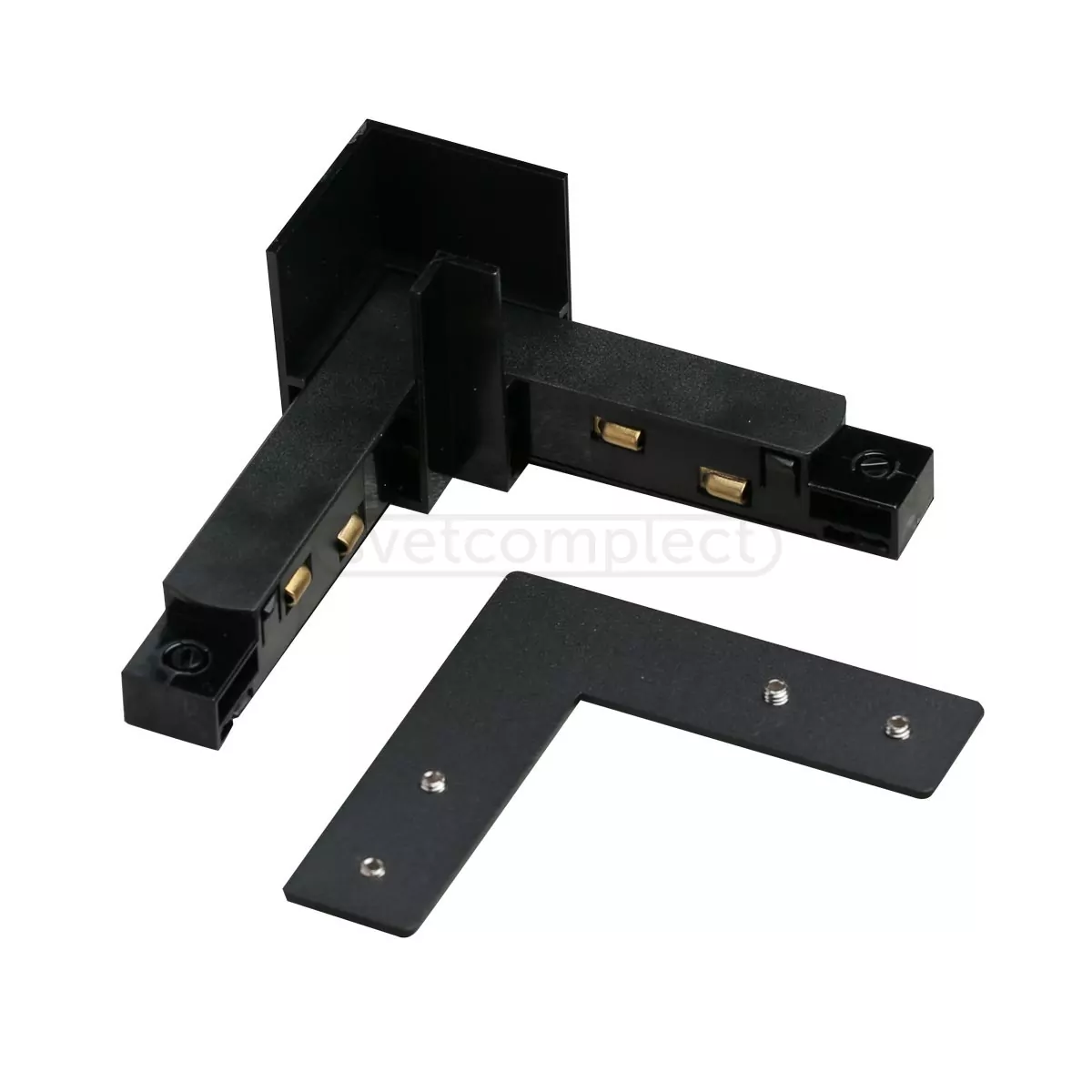 З’єднувач кутовий 90◦ для шинопровіду трекових систем LIGHT SET LSCR-CON 90-26 чорний