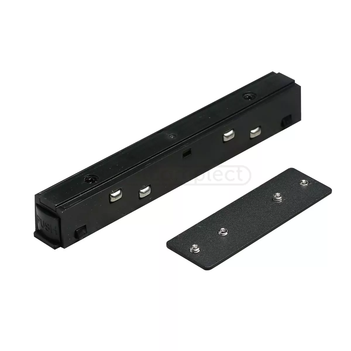 З’єднувач прямий для шинопровіду трекових систем LIGHT SET  LSDR-CON 180-26 чорний