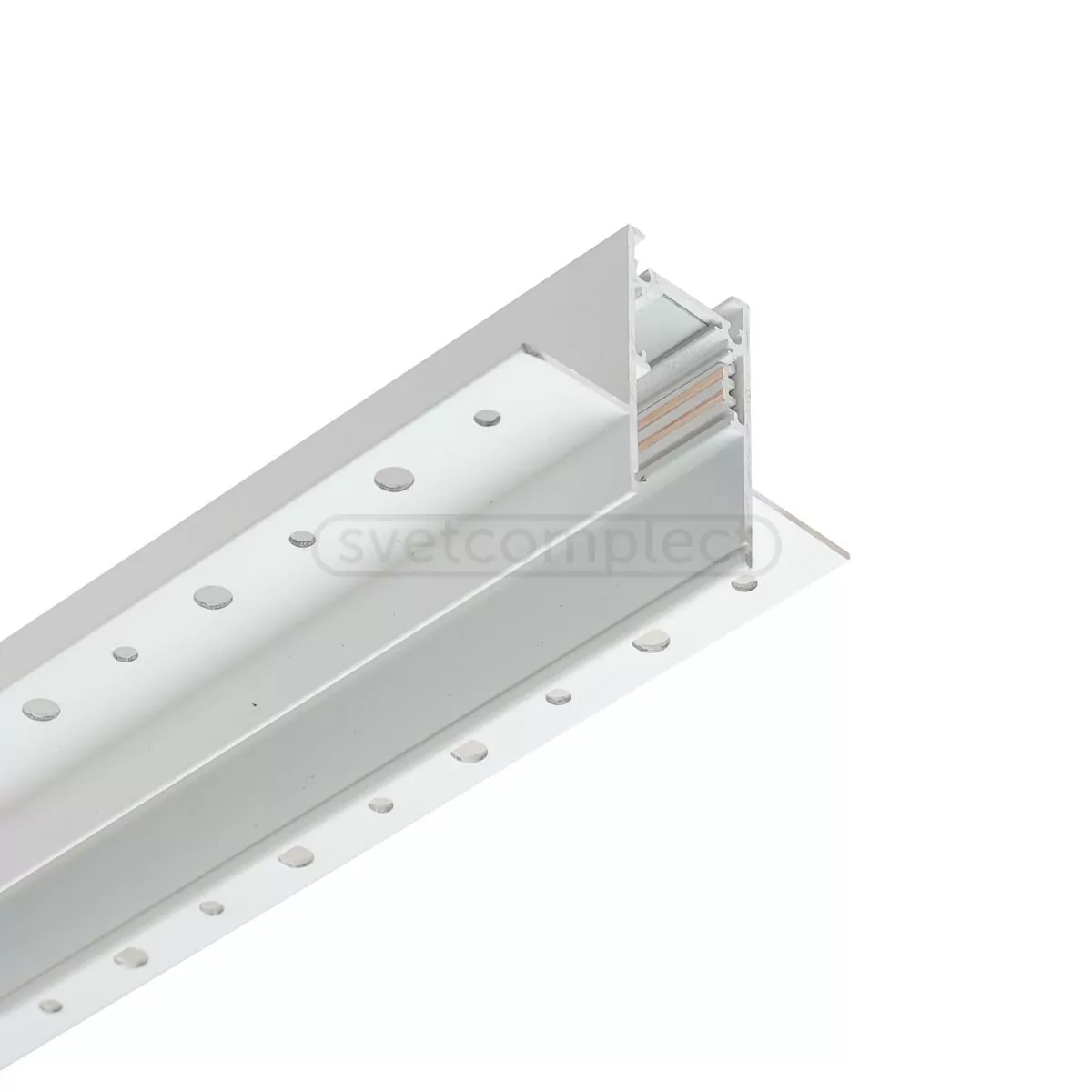 Шинопровід для трекових систем прихованого монтажу LIGHT SET LSDMR - 2M G26 білий