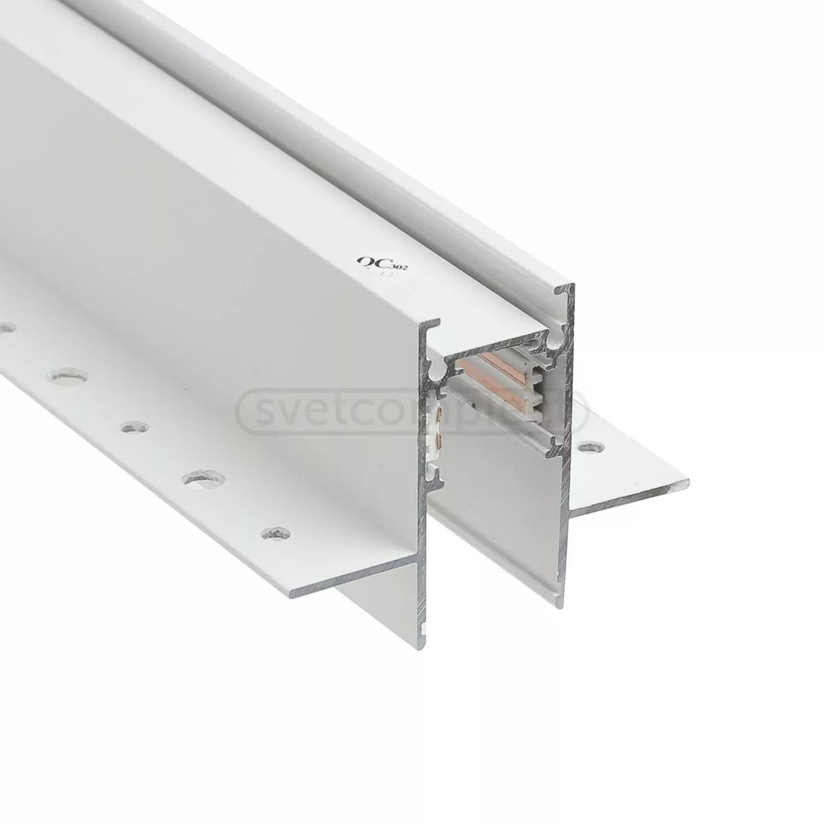 Шинопровід для трекових систем прихованого монтажу LIGHT SET LSDMR - 2M G26 білий