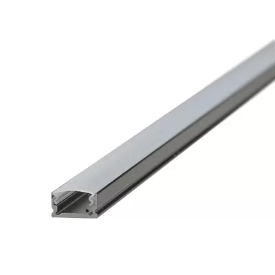 Профіль прямий накладний LIGHT SET для LED стрічки AL LED PROF OVERHEAD 132 2м/уп, SET BLACK