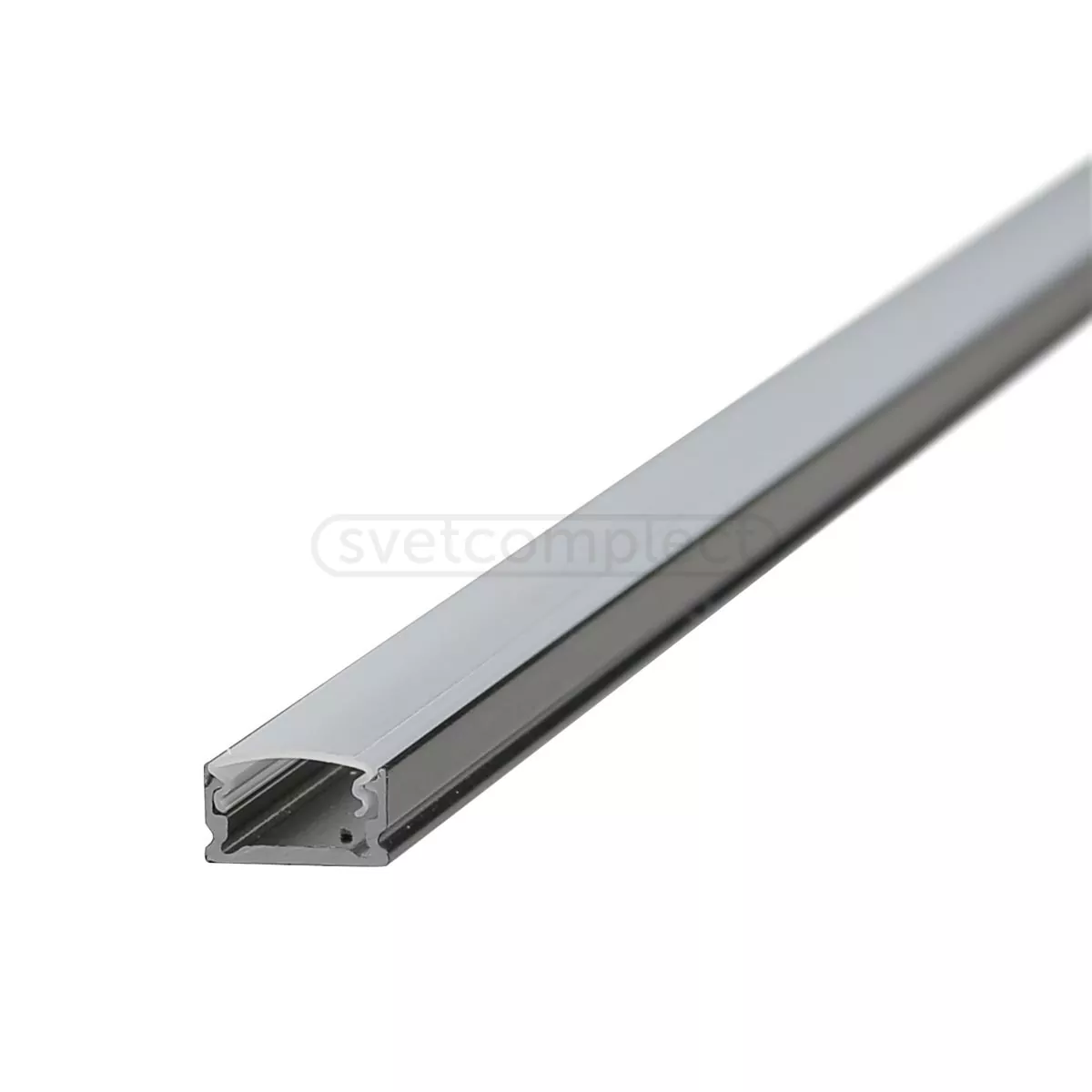 Профіль прямий накладний LIGHT SET для LED стрічки AL LED PROF OVERHEAD 132 2м/уп, SET BLACK