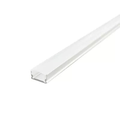 Профіль прямий накладний LIGHT SET для LED стрічки AL LED PROF OVERHEAD 132 2м/уп, SET SILVER 