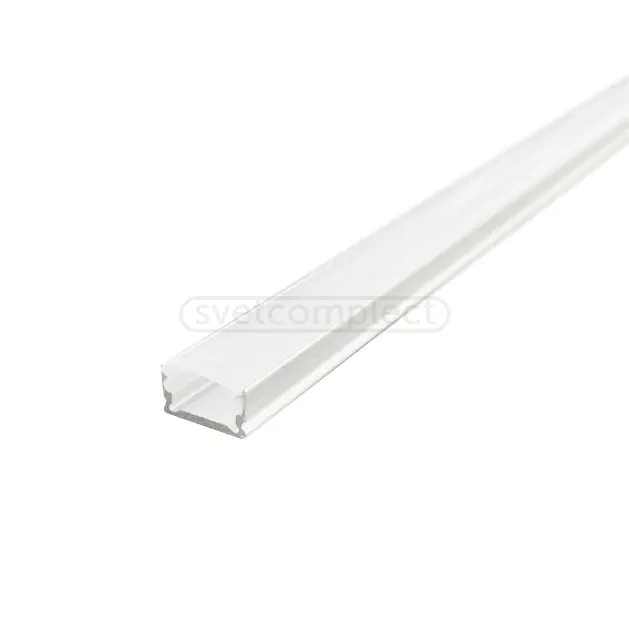 Профіль прямий накладний LIGHT SET для LED стрічки AL LED PROF OVERHEAD 132 2м/уп, SET SILVER 