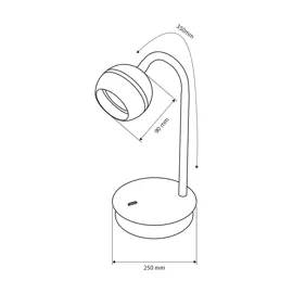 Настільна лампа JASEN LS-TB 7590 1xGX53 білий LIGHT SET