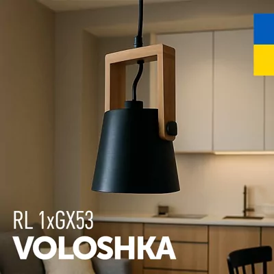 Стельовий підвіс VOLOSHKA RL 1xGX53 чорний LIGHT SET