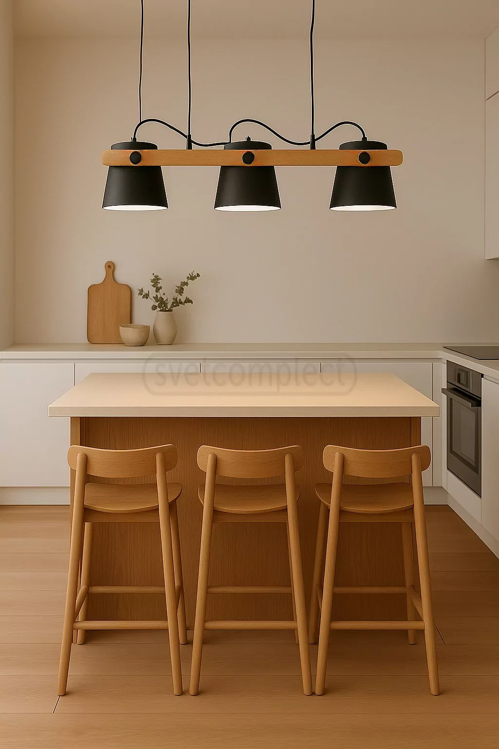 Стельовий підвіс VOLOSHKA RL 3xGX53 max.12W чорний LIGHT SET
