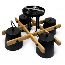 Люстра стельова VOLOSHKA СRL 4xGX53 max.12W чорний LIGHT SET