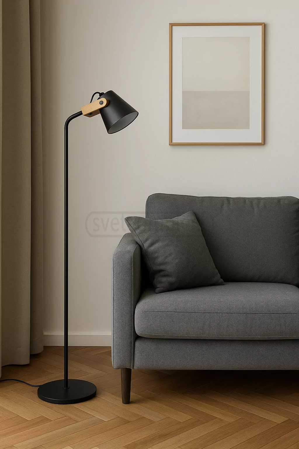 Торшер VOLOSHKA TR 1xGX53 max.12W чорний LIGHT SET